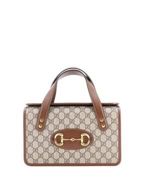 Gucci Horsebit Boston Bag Gg Coated #296631G15B